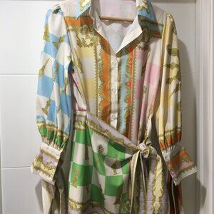 Queens Gambit Mini Shirt Dress